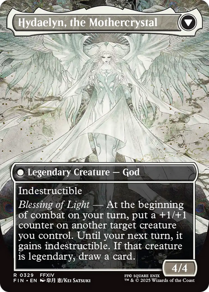 Venat, Heart of Hydaelyn // Hydaelyn, the Mothercrystal (FIN-329) - FINAL FANTASY (Borderless) Foil