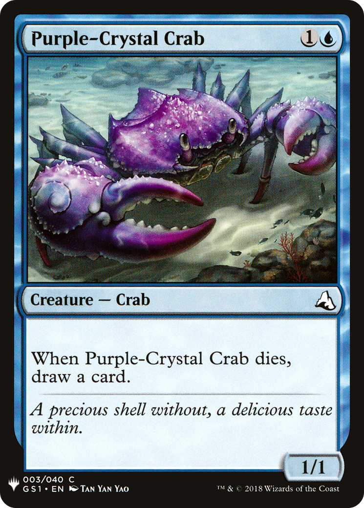 Purple-Crystal Crab (LIST-GS1-3) - The List