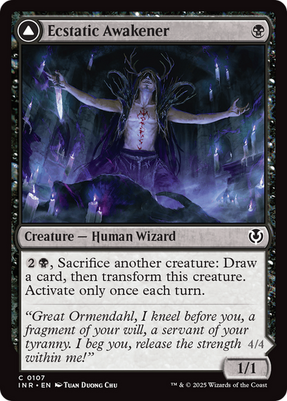Ecstatic Awakener // Awoken Demon (INR-107) - Innistrad Remastered Foil
