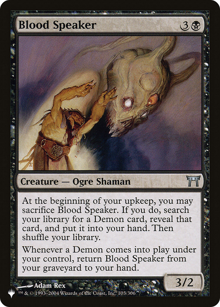 Blood Speaker (LIST-CHK-103) - The List