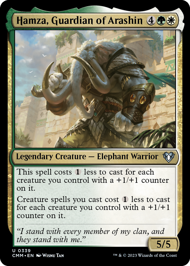 Hamza, Guardian of Arashin (CMM-339) - Commander Masters Foil
