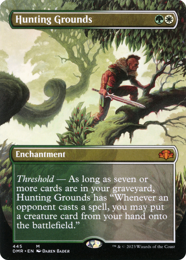 Hunting Grounds (DMR-445) - Dominaria Remastered (Borderless) Foil