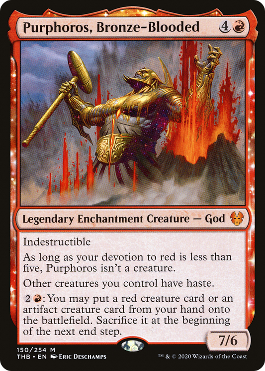 Purphoros, Bronze-Blooded (THB-150) - Theros Beyond Death: (enchantment)