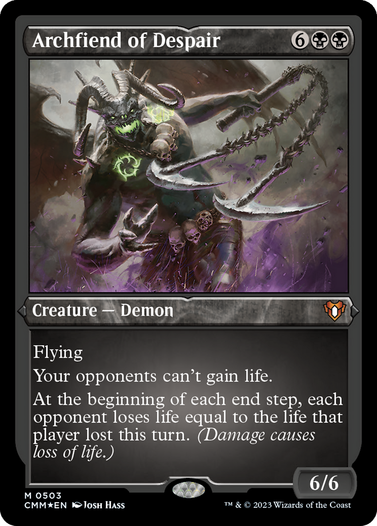 Archfiend of Despair (CMM-503) - Commander Masters Etched Foil
