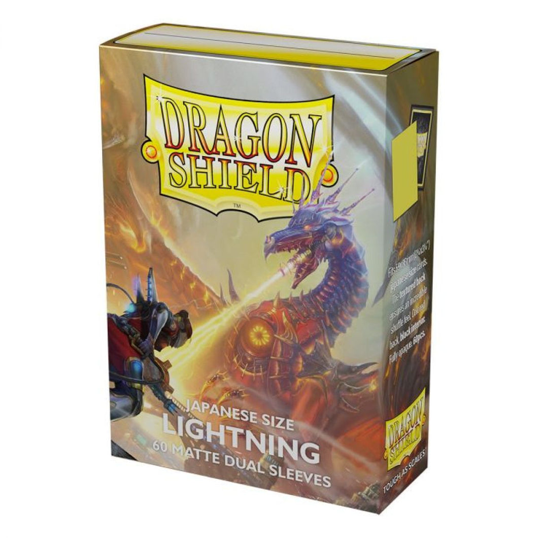 Dragon Shield: 60 Japanese Size Sleeves – Matte Dual – Lightning (Ailia)