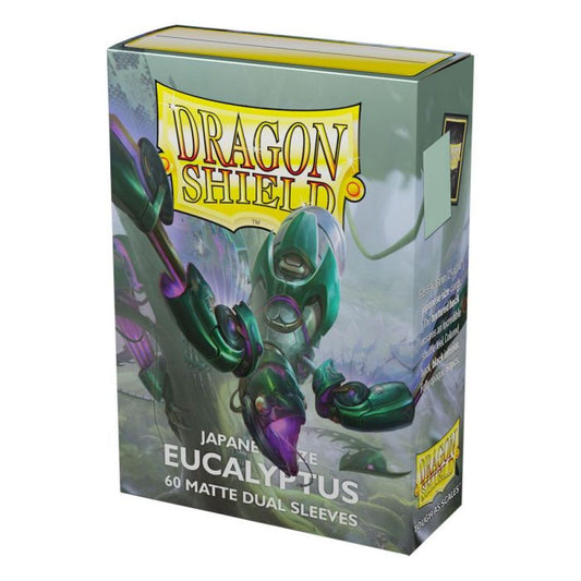 Dragon Shield: 60 Japanese Size Sleeves – Matte Dual – Eucalyptus (Lehel)