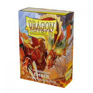 Dragon Shield: 60 Japanese Size Sleeves – Matte Dual – Ember (Alaric, Revolution Kindler)