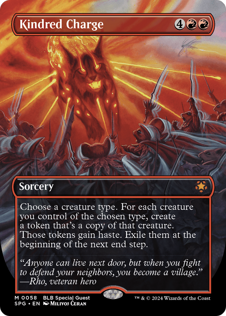 Kindred Charge (SPG-058) - Special Guests (Borderless) Foil