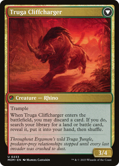 Invasion of Ergamon // Truga Cliffcharger (MOM-233) - March of the Machine Foil