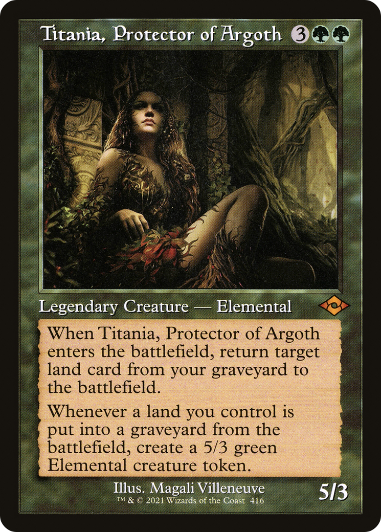 Titania, Protector of Argoth (MH2-416) - Modern Horizons 2 Foil