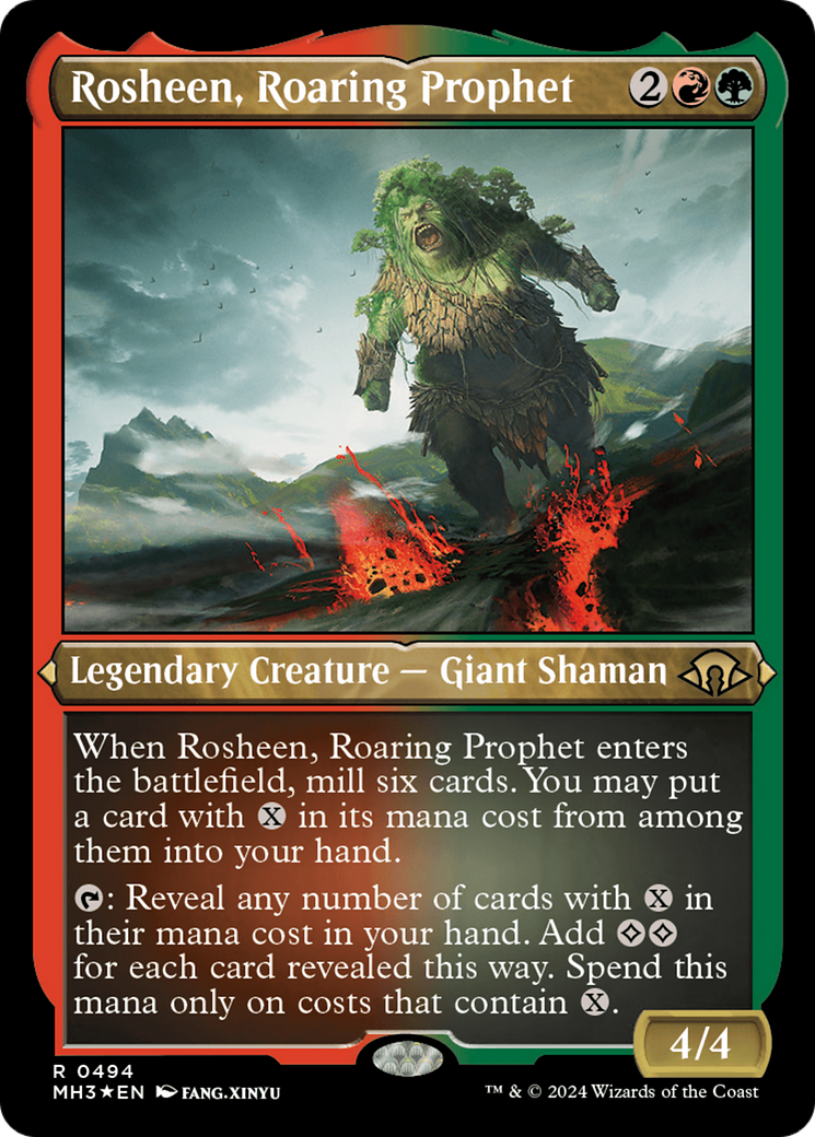 Rosheen, Roaring Prophet (MH3-494) - Modern Horizons 3 Foil