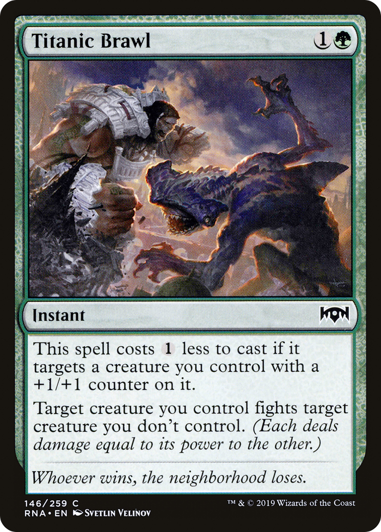 Titanic Brawl (RNA-146) - Ravnica Allegiance Foil