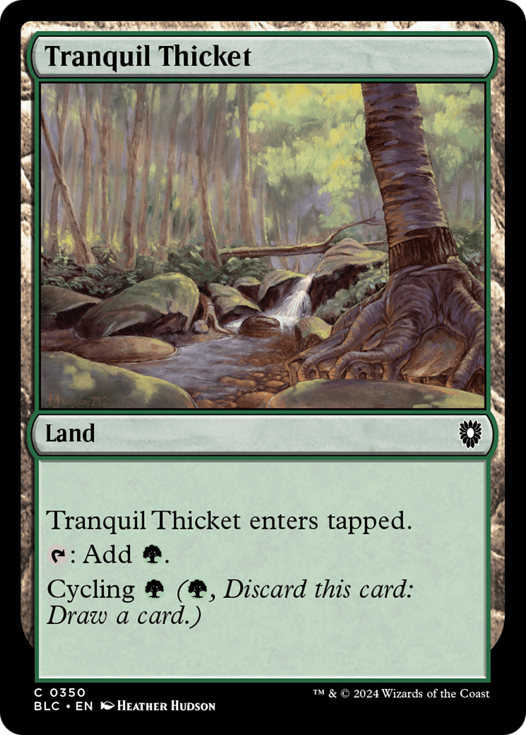 Tranquil Thicket (BLC-350) - Bloomburrow Commander