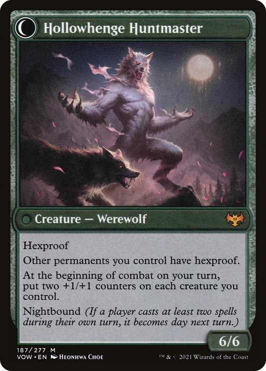 Avabruck Caretaker // Hollowhenge Huntmaster (VOW-187) - Innistrad: Crimson Vow: (Double Faced Transform)