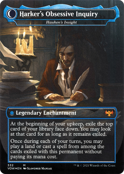 Jacob Hauken, Inspector // Hauken's Insight (VOW-332) - Innistrad: Crimson Vow: (Double Faced Transform) (Borderless)