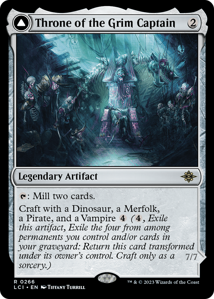 Throne of the Grim Captain // The Grim Captain (LCI-266) - The Lost Caverns of Ixalan Foil