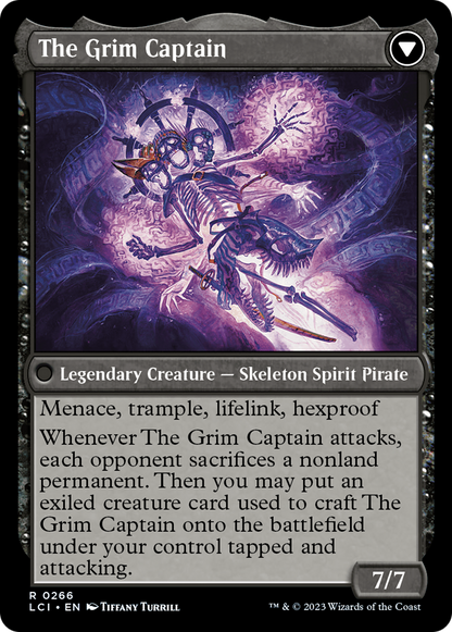 Throne of the Grim Captain // The Grim Captain (LCI-266) - The Lost Caverns of Ixalan