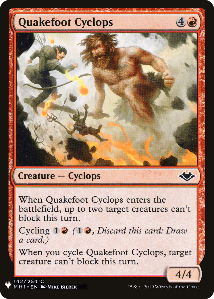 Quakefoot Cyclops (LIST-MH1-142) - The List