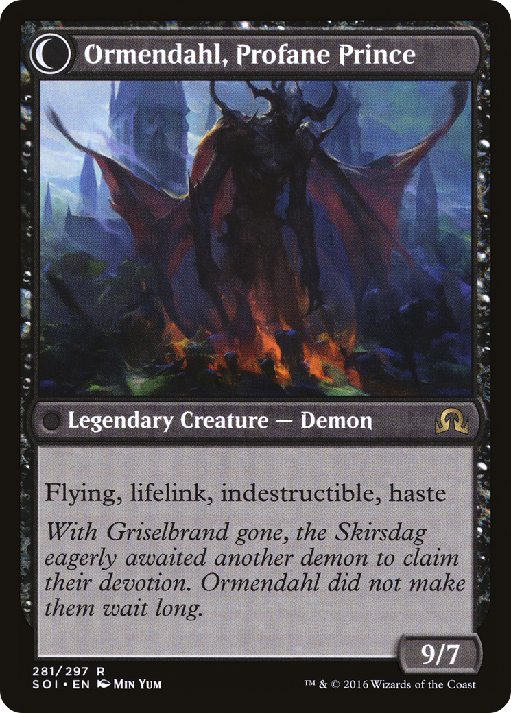 Westvale Abbey // Ormendahl, Profane Prince (SOI-281) - Shadows over Innistrad: (Double Faced Transform)