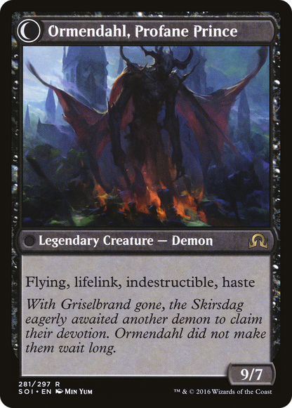 Westvale Abbey // Ormendahl, Profane Prince (SOI-281) - Shadows over Innistrad: (Double Faced Transform)