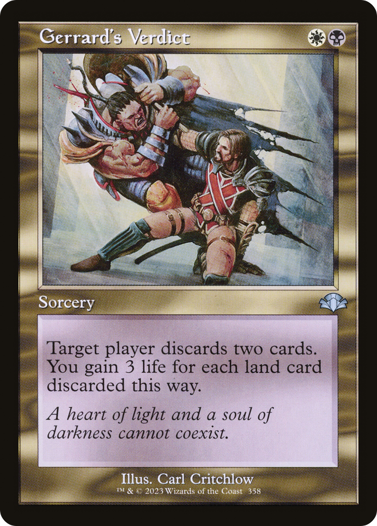 Gerrard's Verdict (DMR-358) - Dominaria Remastered
