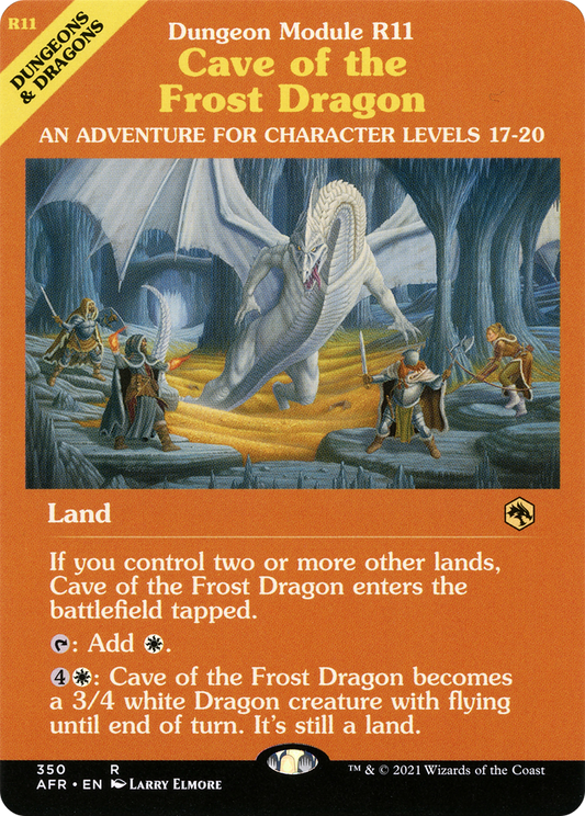 Cave of the Frost Dragon (AFR-350) - Adventures in the Forgotten Realms: (Showcase)