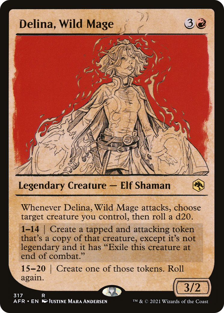 Delina, Wild Mage (AFR-317) - Adventures in the Forgotten Realms: (Showcase)