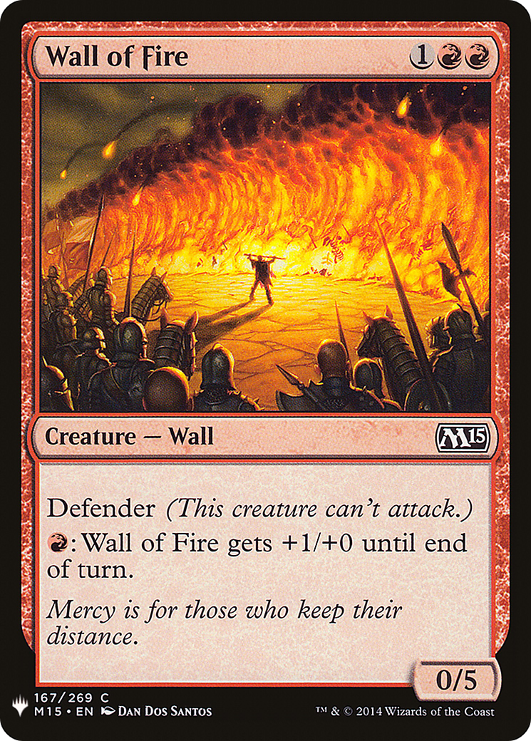 Wall of Fire (LIST-M15-167) - The List