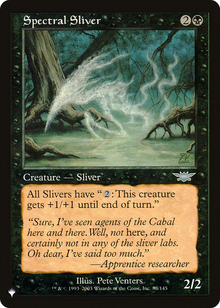 Spectral Sliver (LIST-LGN-83) - The List