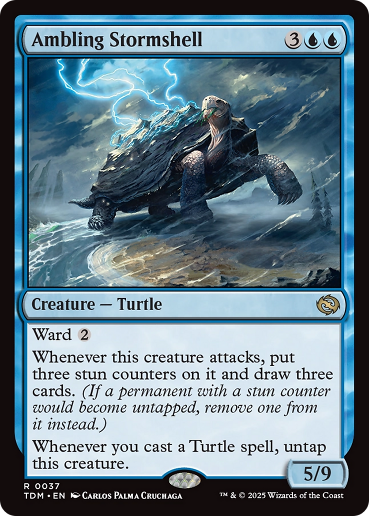 Ambling Stormshell (TDM-037) - Tarkir: Dragonstorm Foil