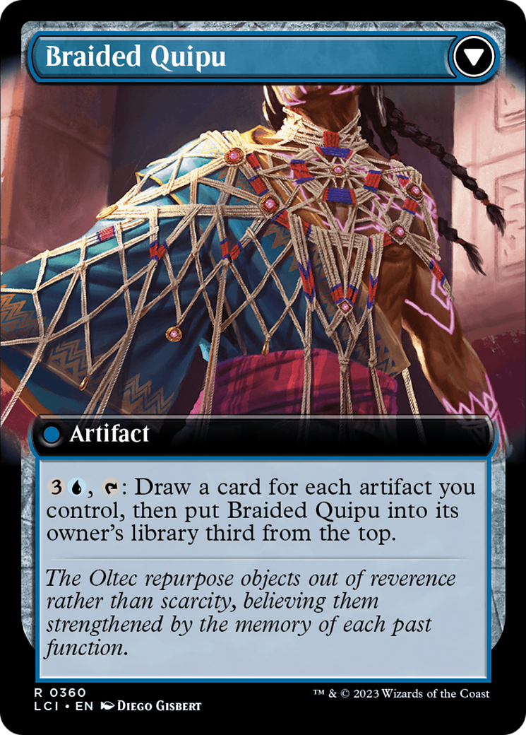 Braided Net // Braided Quipu (LCI-360) - The Lost Caverns of Ixalan: (Extended Art) Foil