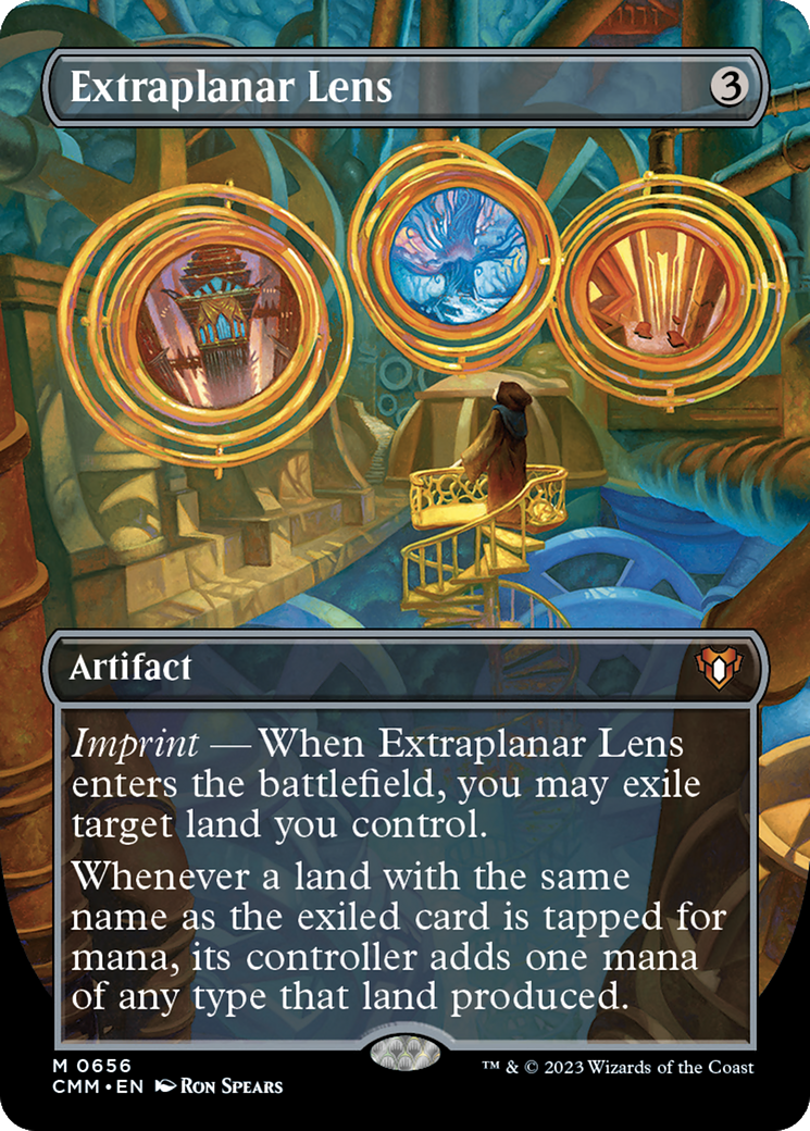 Extraplanar Lens (CMM-656) - Commander Masters (Borderless) Foil