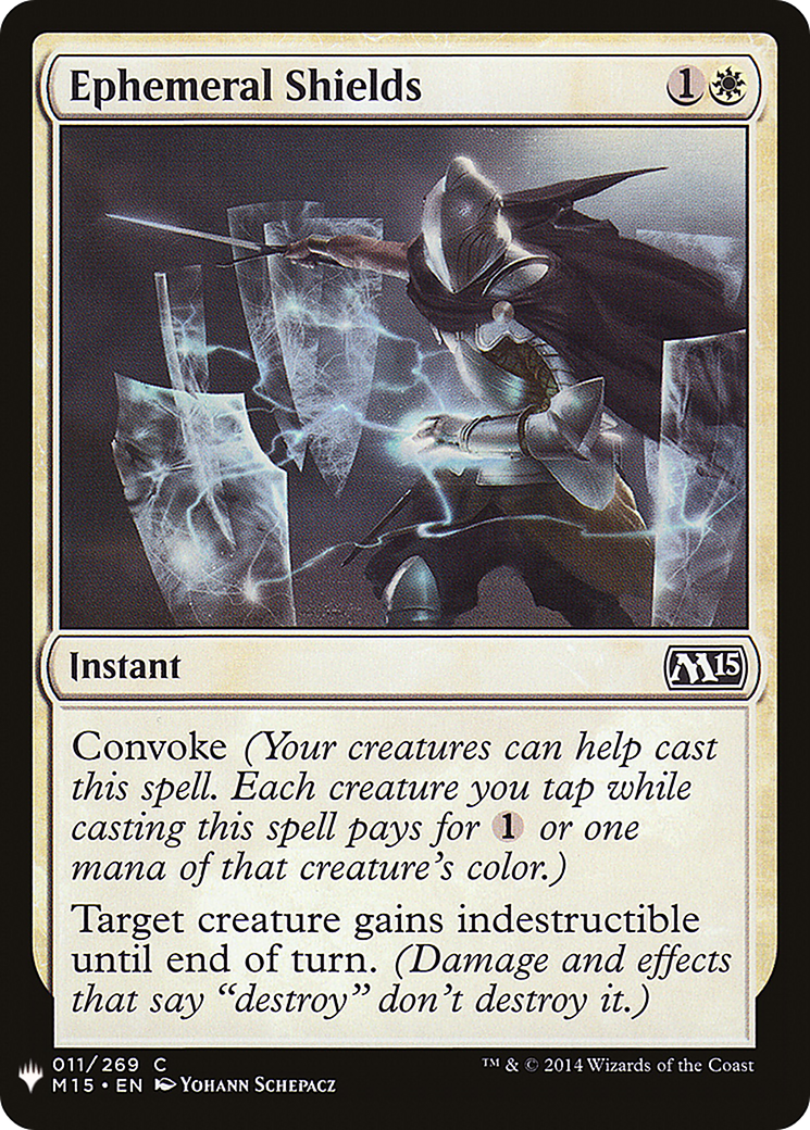 Ephemeral Shields (LIST-M15-11) - The List