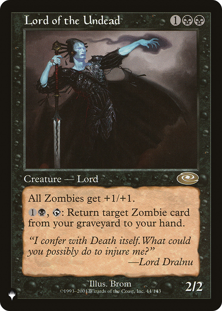 Lord of the Undead (LIST-PLS-44) - The List