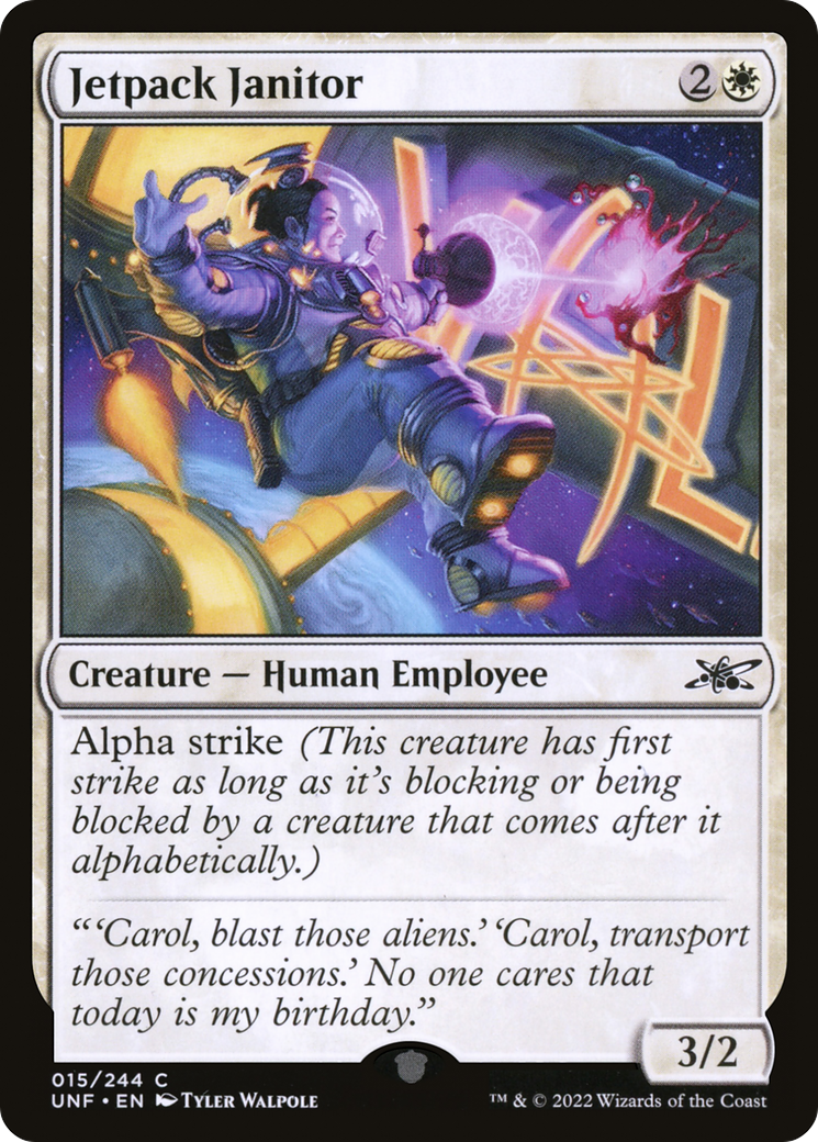 Jetpack Janitor (UNF-015) - Unfinity Foil