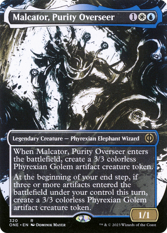 Malcator, Purity Overseer (ONE-320) - Phyrexia: All Will Be One: (Showcase) (Borderless)