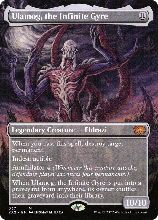 Ulamog, the Infinite Gyre (Borderless) (2X2-337) - Double Masters 2022 (Borderless)