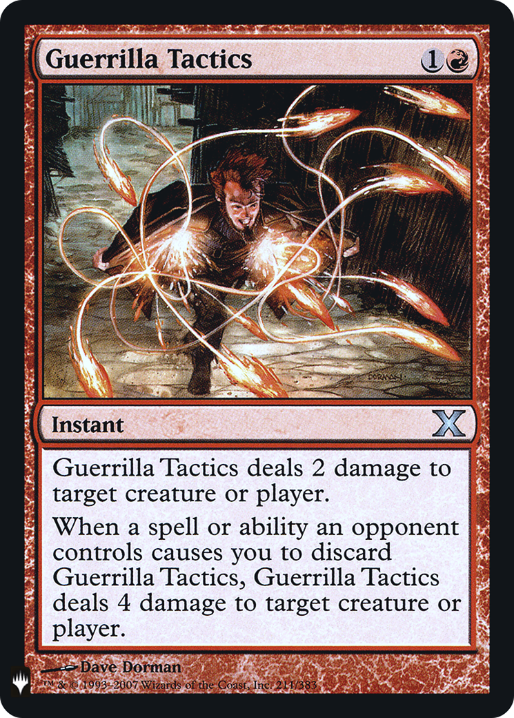Guerrilla Tactics (LIST-10E-211) - The List Foil