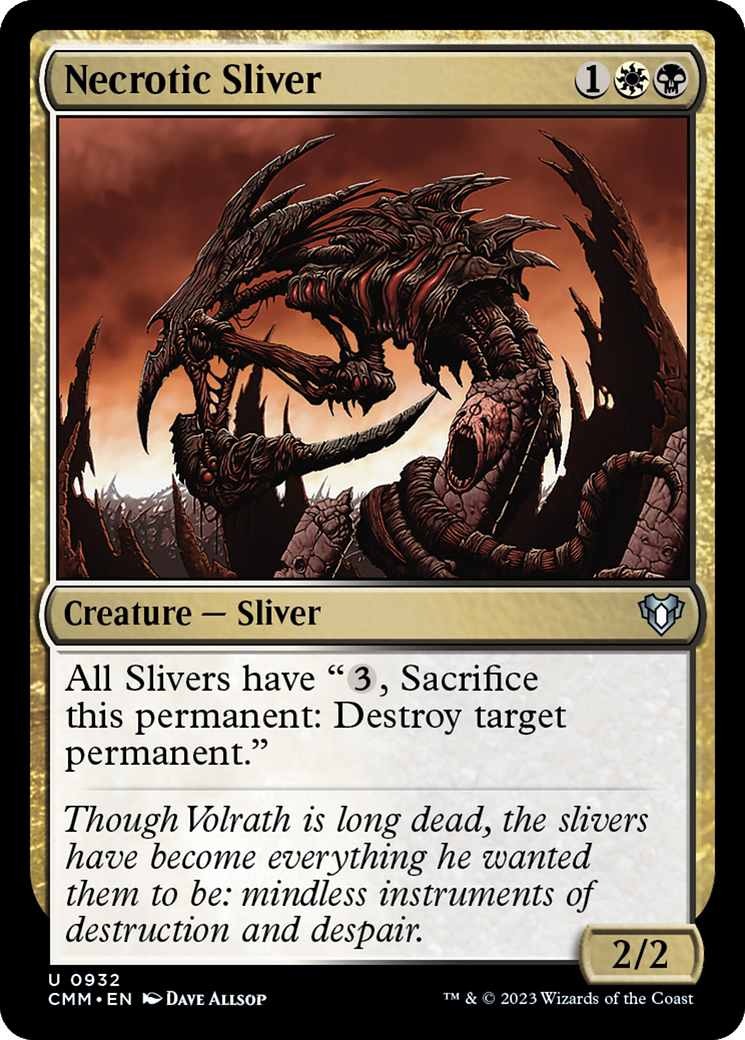 Necrotic Sliver (CMM-932) - Commander Masters