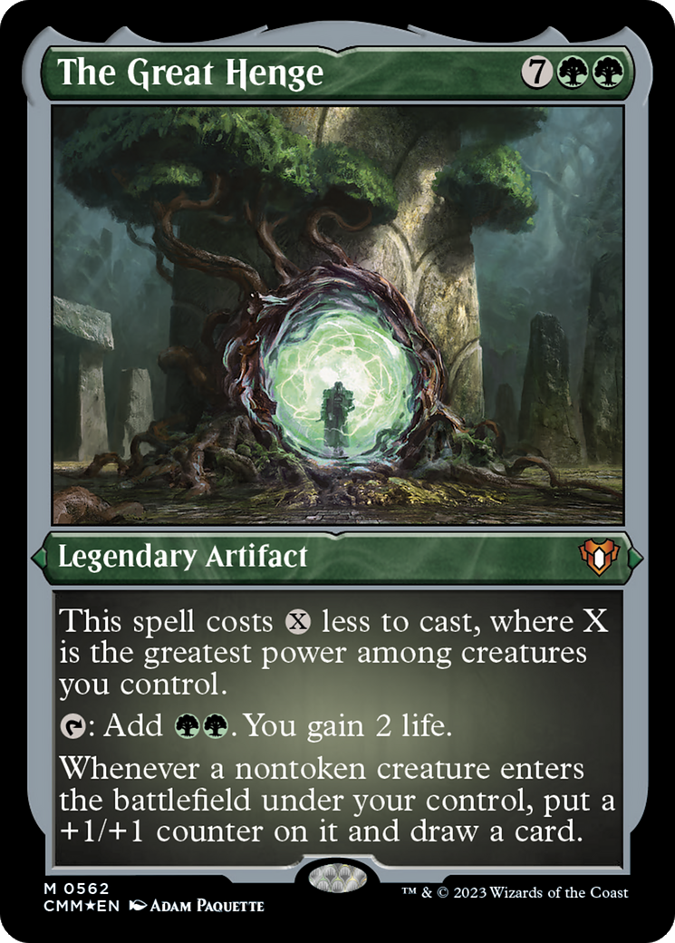 The Great Henge (CMM-562) - Commander Masters Etched Foil