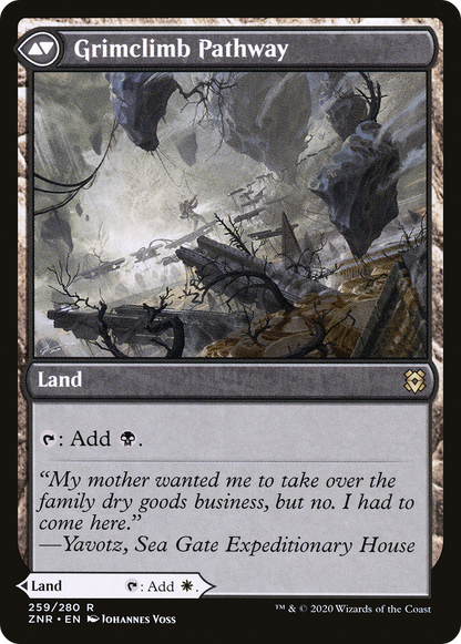 Brightclimb Pathway // Grimclimb Pathway (ZNR-259) - Zendikar Rising Foil