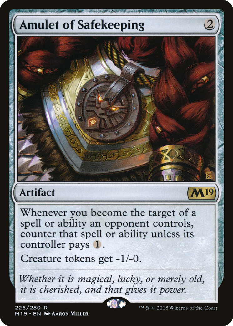 Amulet of Safekeeping (M19-226) - Core Set 2019