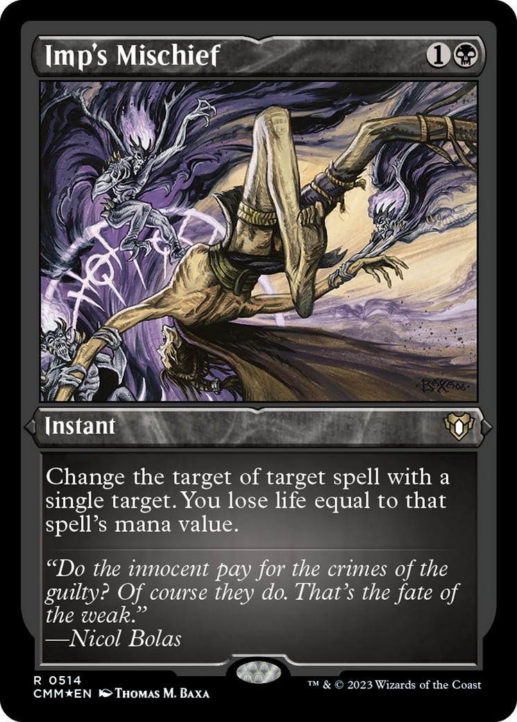 Imp's Mischief (CMM-514) - Commander Masters Etched Foil