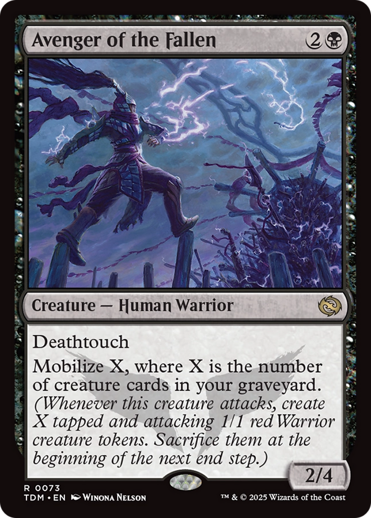 Avenger of the Fallen (TDM-073) - Tarkir: Dragonstorm Foil
