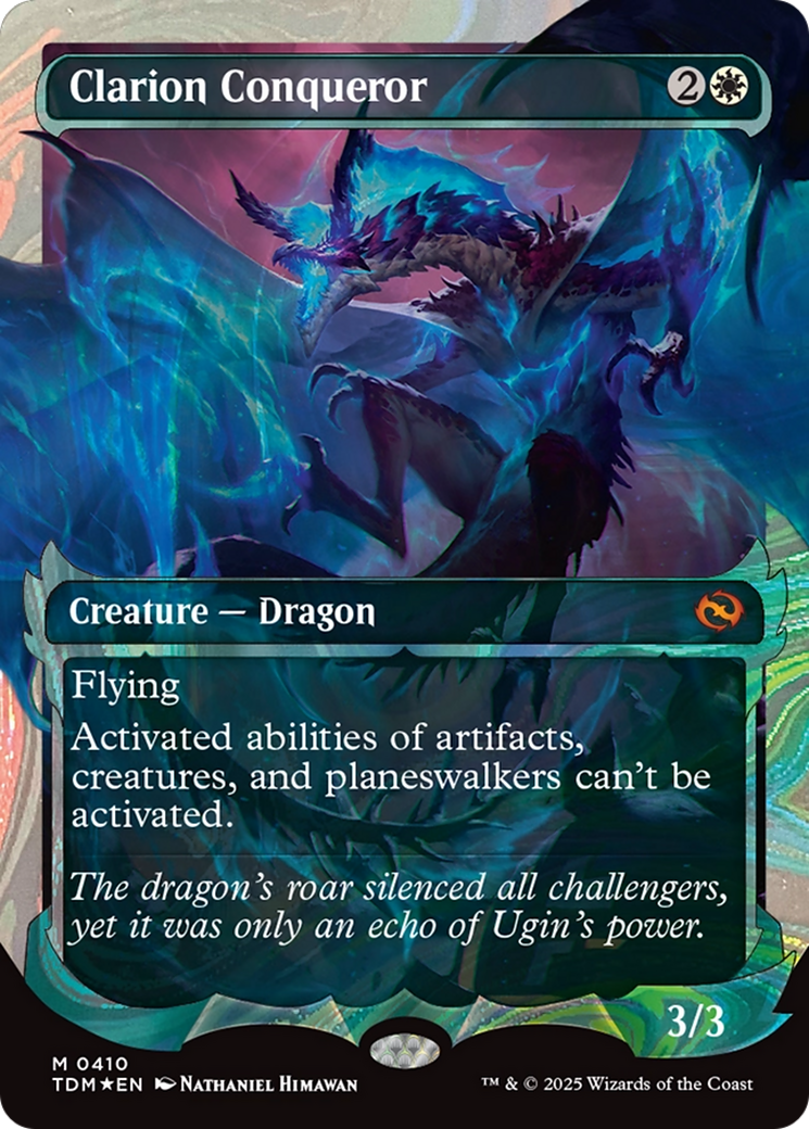 Clarion Conqueror (TDM-410) - Tarkir: Dragonstorm: (Showcase) Foil