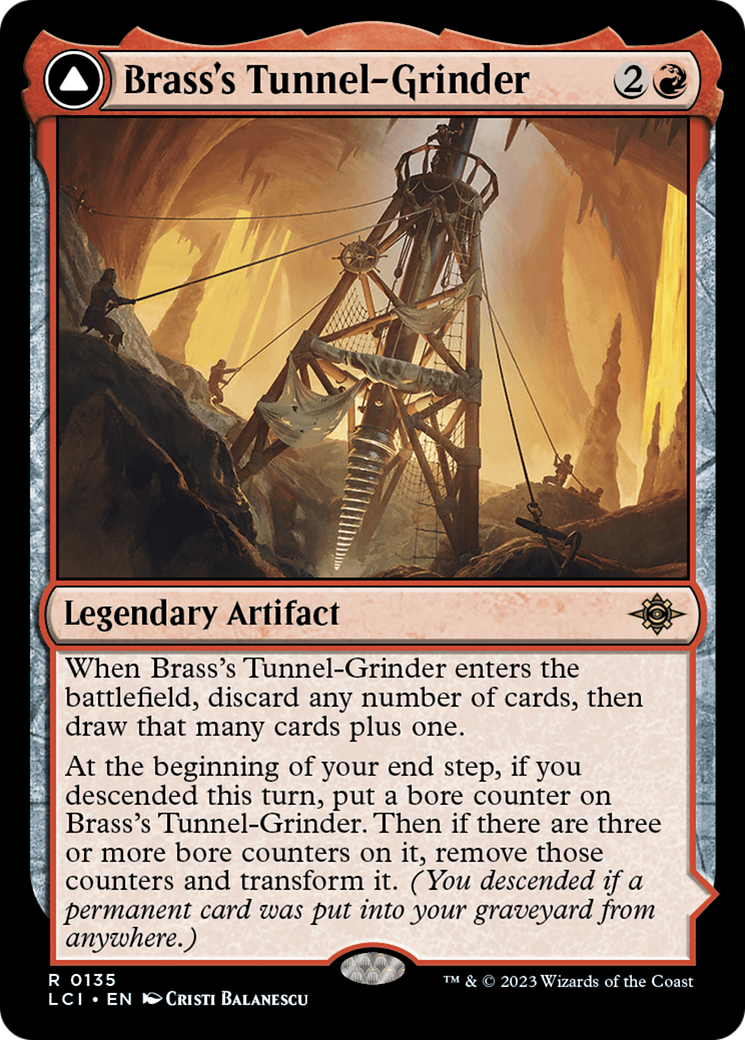 Brass's Tunnel-Grinder // Tecutlan, the Searing Rift (LCI-135) - The Lost Caverns of Ixalan Foil