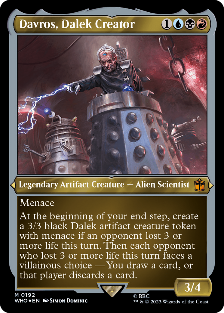 Davros, Dalek Creator (WHO-192) - Doctor Who Etched Foil