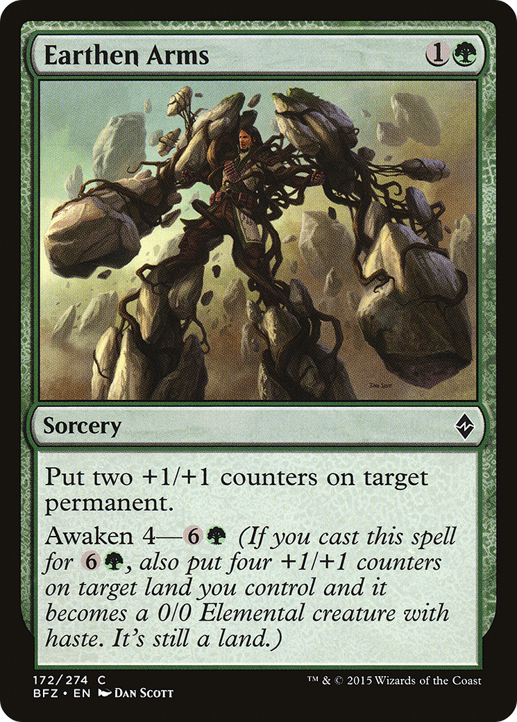 Earthen Arms (BFZ-172) - Battle for Zendikar Foil