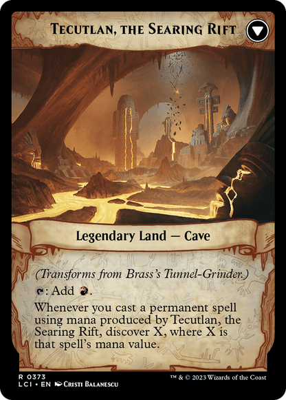 Brass's Tunnel-Grinder // Tecutlan, the Searing Rift (LCI-373) - The Lost Caverns of Ixalan: (Extended Art)