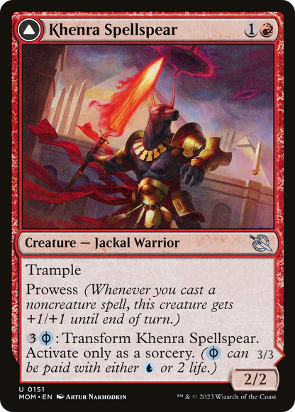 Khenra Spellspear // Gitaxian Spellstalker (MOM-151) - March of the Machine